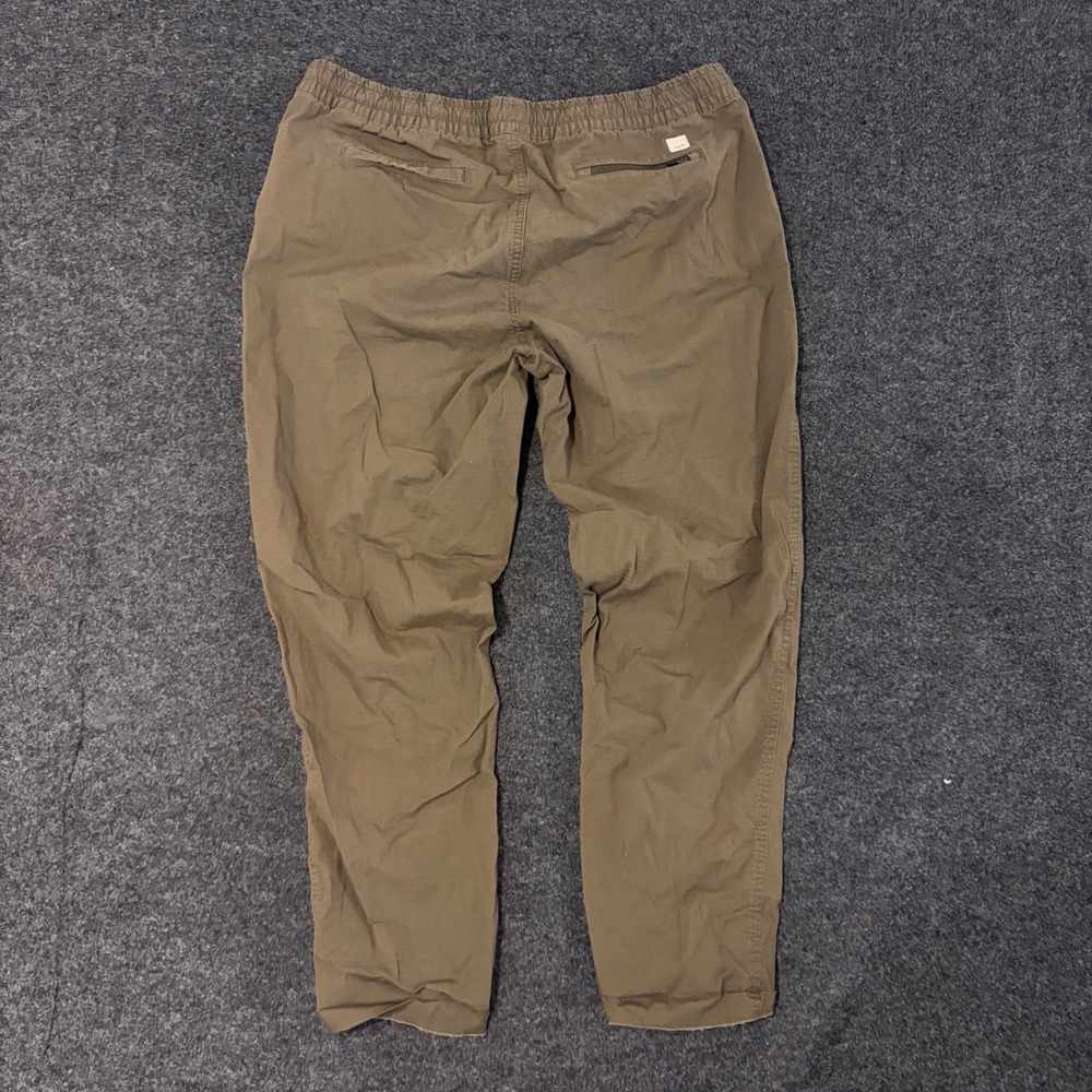Vuori Ripstop Climber Pant Dark Oregano Green Mens Large Organic Cotton Stretch - Picture 2 of 8